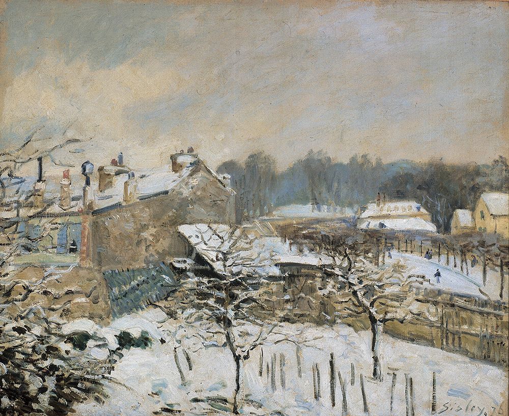 Snow effect at Louveciennes 1876