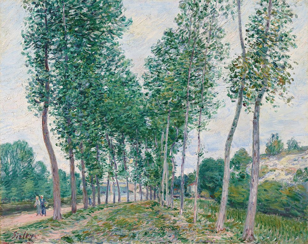 The Poplar Avenue along the Loing 1892