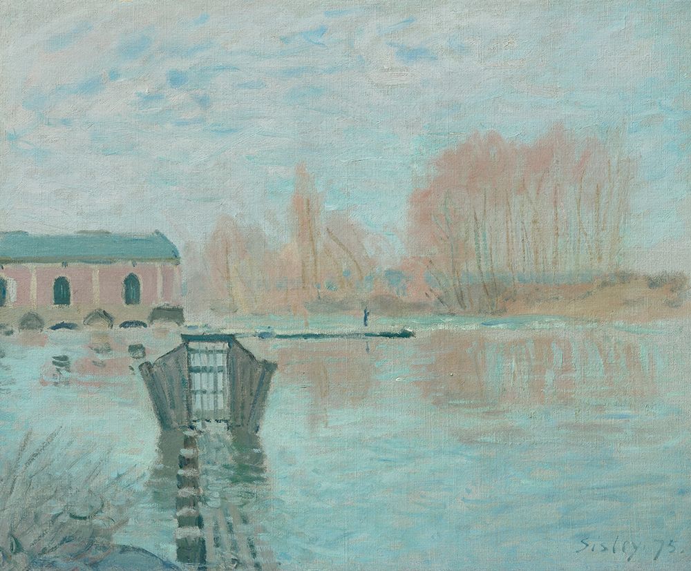 The Machine of Marly and the dam, Bougival 1875