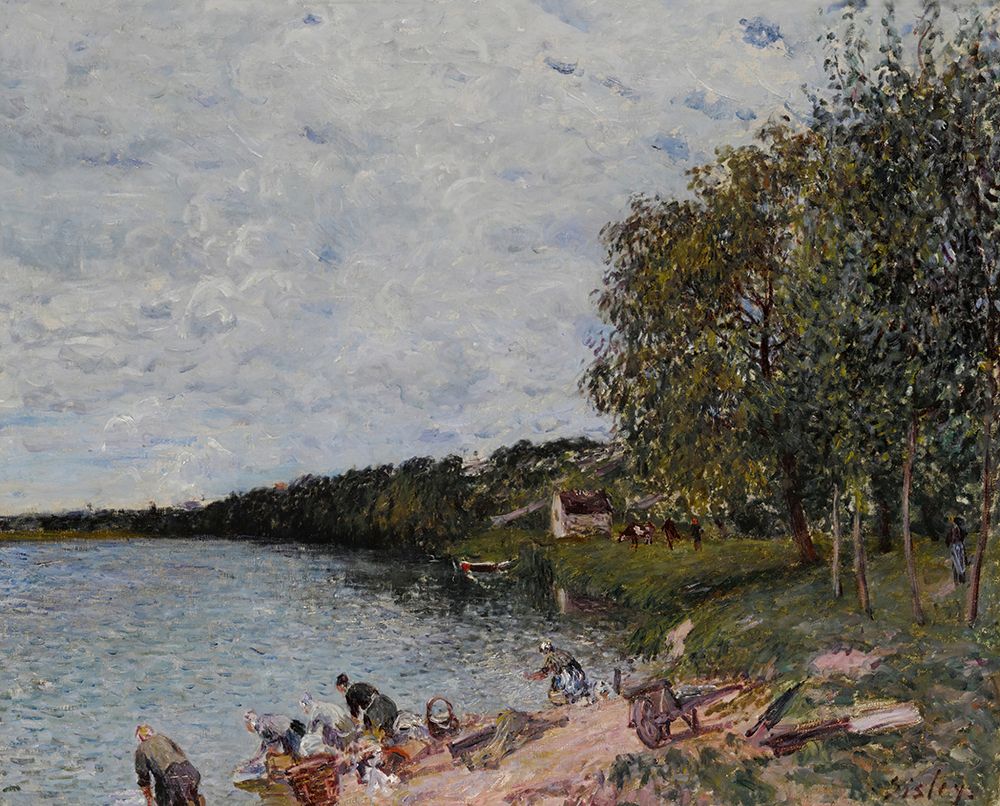 Washerwomen near Champagne 1879