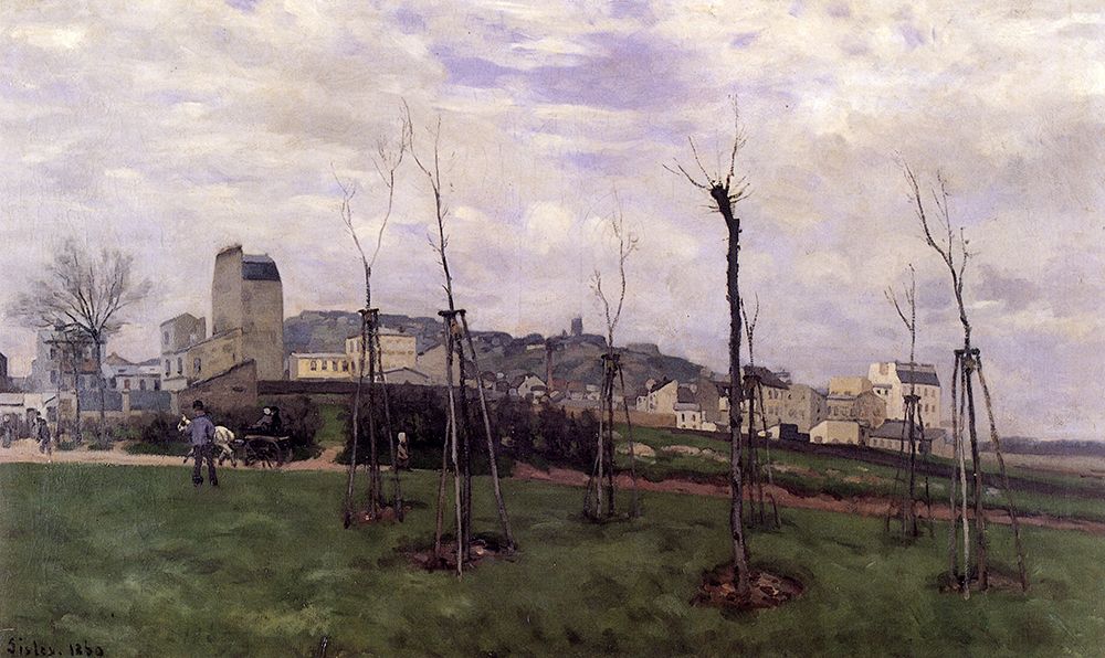 Mont Martre from the Cite des Fleurs 1869