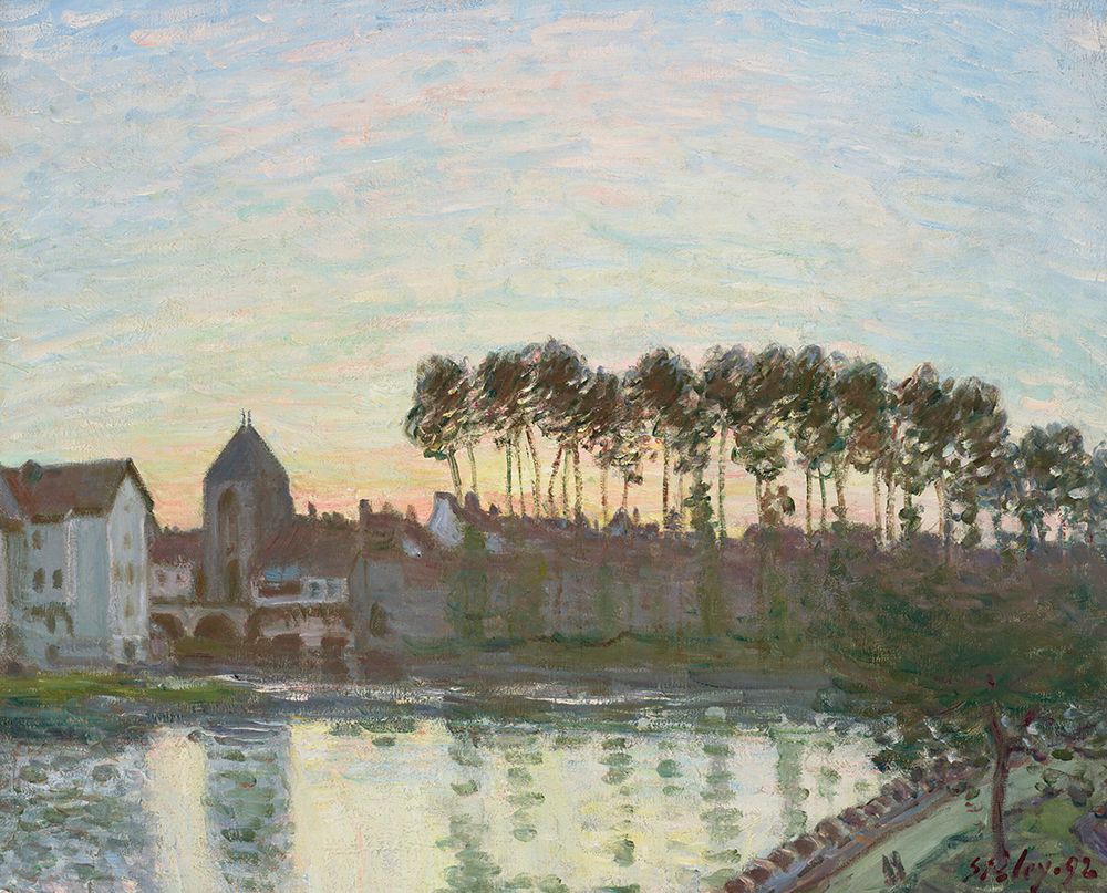 Moret-sur-Loing at Sunset (1892)