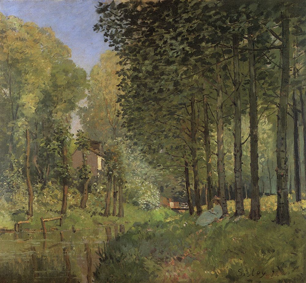 Rest by the Stream, Lisiere de Bois 1872