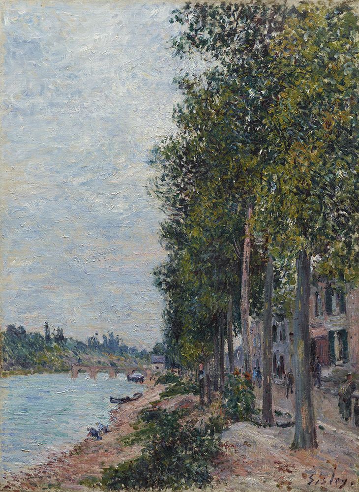 Road Along the Seine at Saint-Mammes 1880
