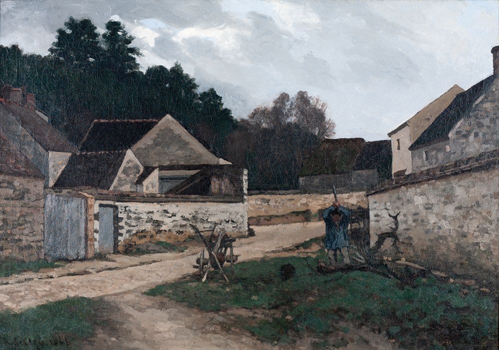 Village Street in Marlotte 1866