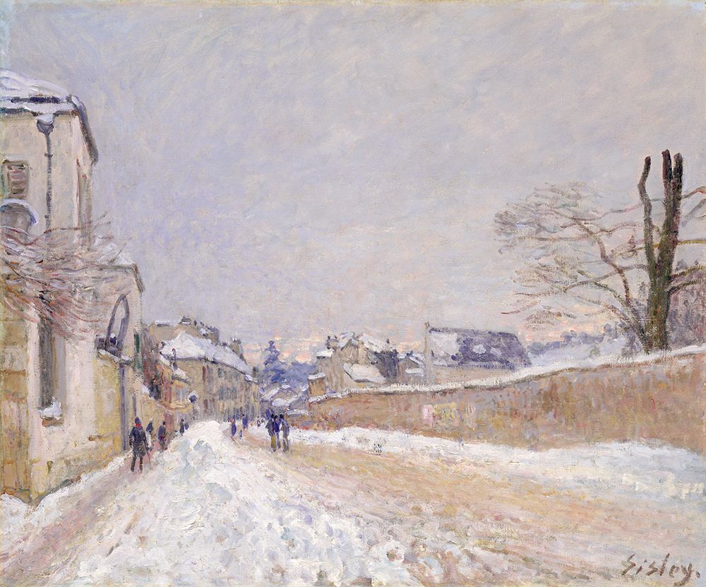 Rue Eugene Moussoir at Moret, Winter 1891