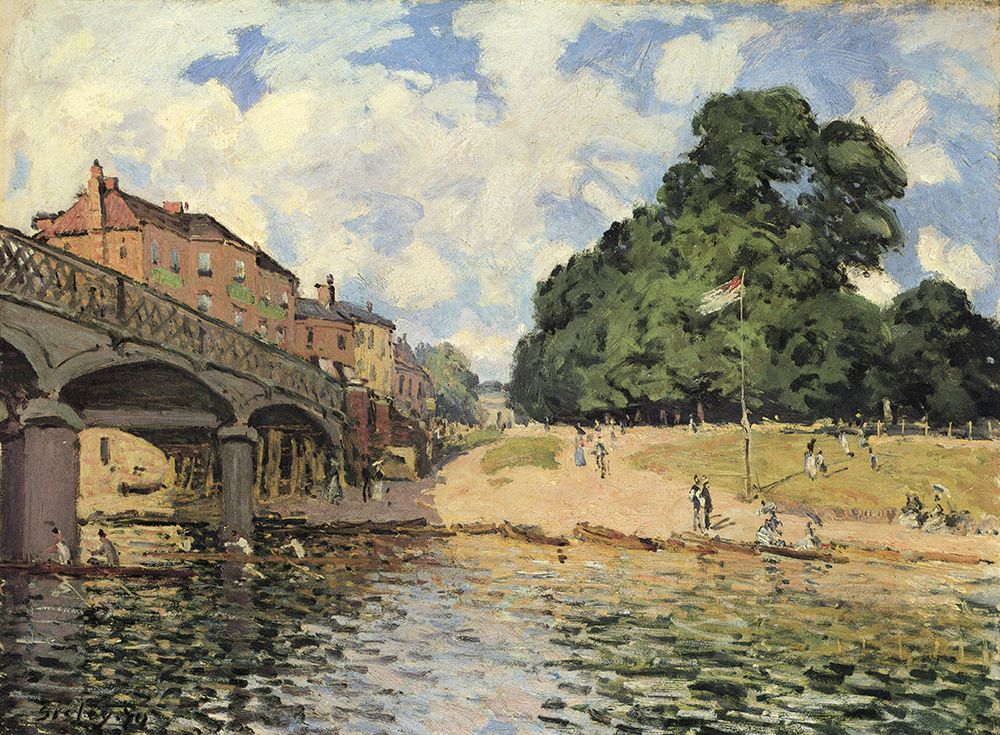 The Bridge at Hampton Court 1874