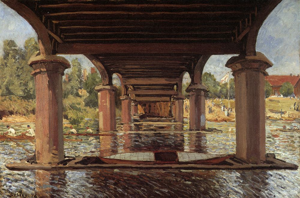 Under the Bridge at Hampton Court 1874