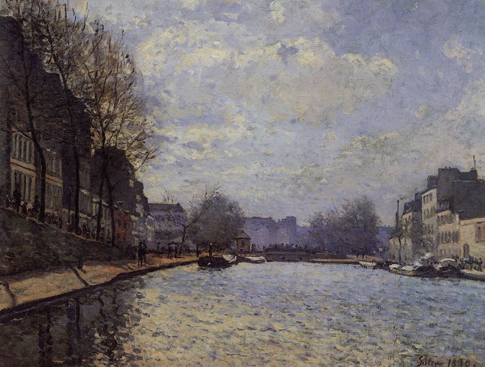 View of the Canal St Martin 1870