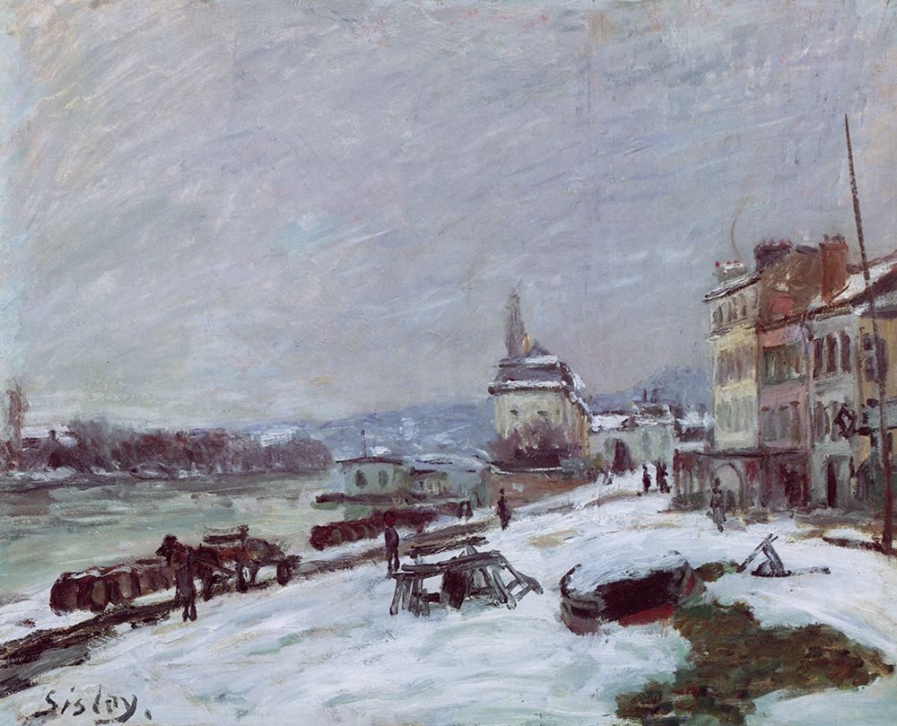 Winter in Marly, Snow Effect 1876