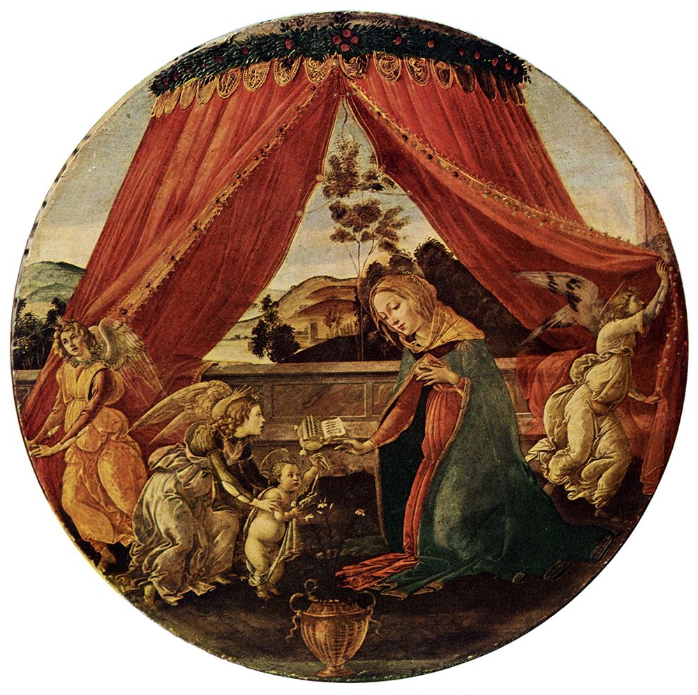 Madonna and Child with Three Angels ca 1493