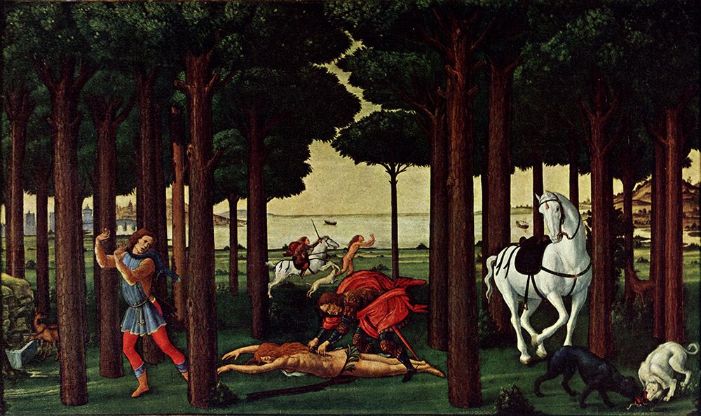 Scene from Boccaccio detail 1483
