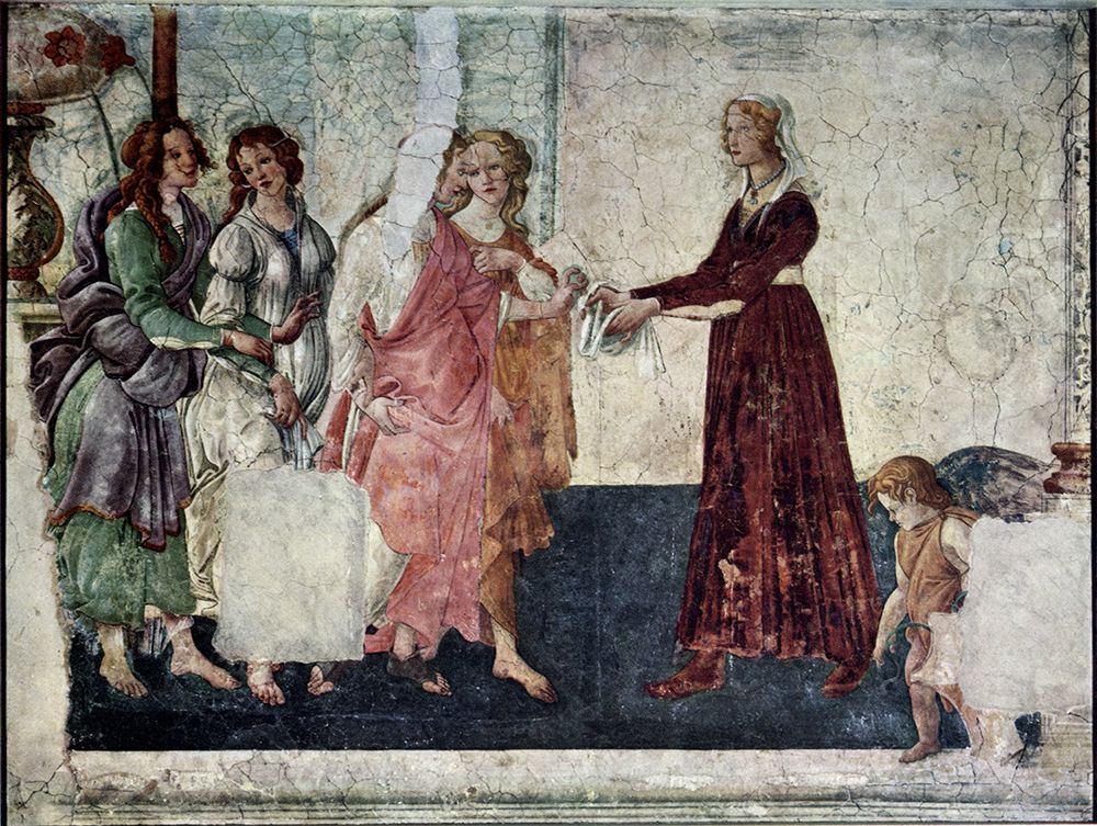 Venus and the Graces bringing Presents to a Bride 1483