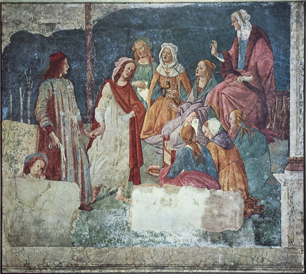 Venus presenting a Young Man to Liberal Arts ca 1484