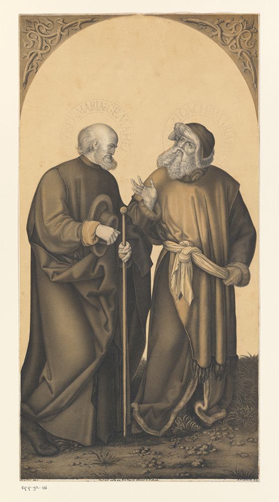 Heilige Jozef en Joachim 1824 by Johann Nepomuk Strixner, Albrecht Durer