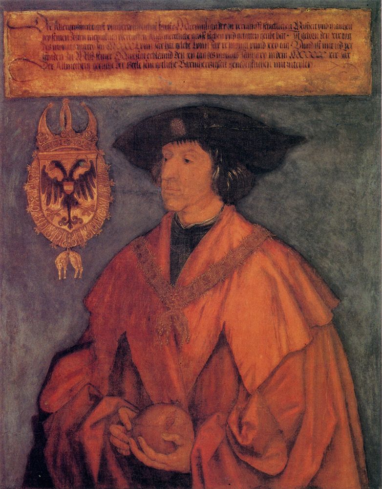 Portrait of the Emperor Maximilian I of Habsburg 1519