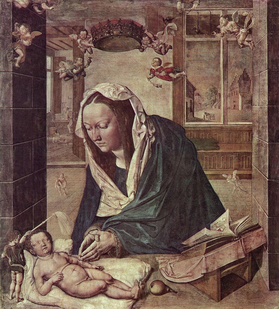 The Virgin Adoring the Child 1496