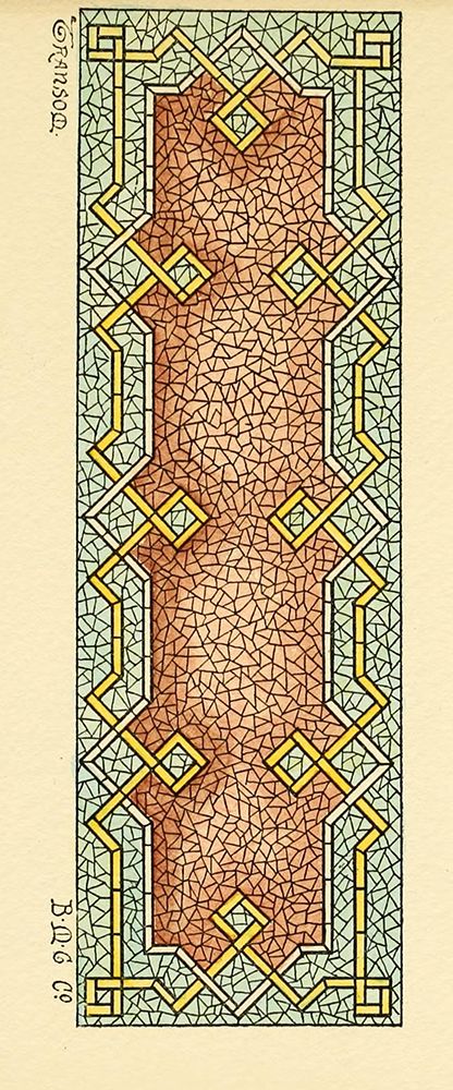 Belcher Mosaic Glass 1886 - 12 design by BMG Co