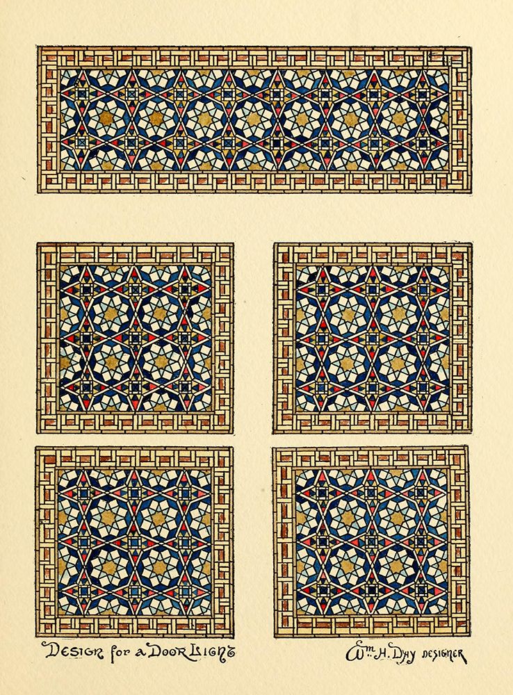 Belcher Mosaic Glass 1886 - 24 design by Wm H Day