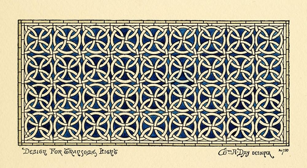 Belcher Mosaic Glass 1886 - 27 design by Wm H Day