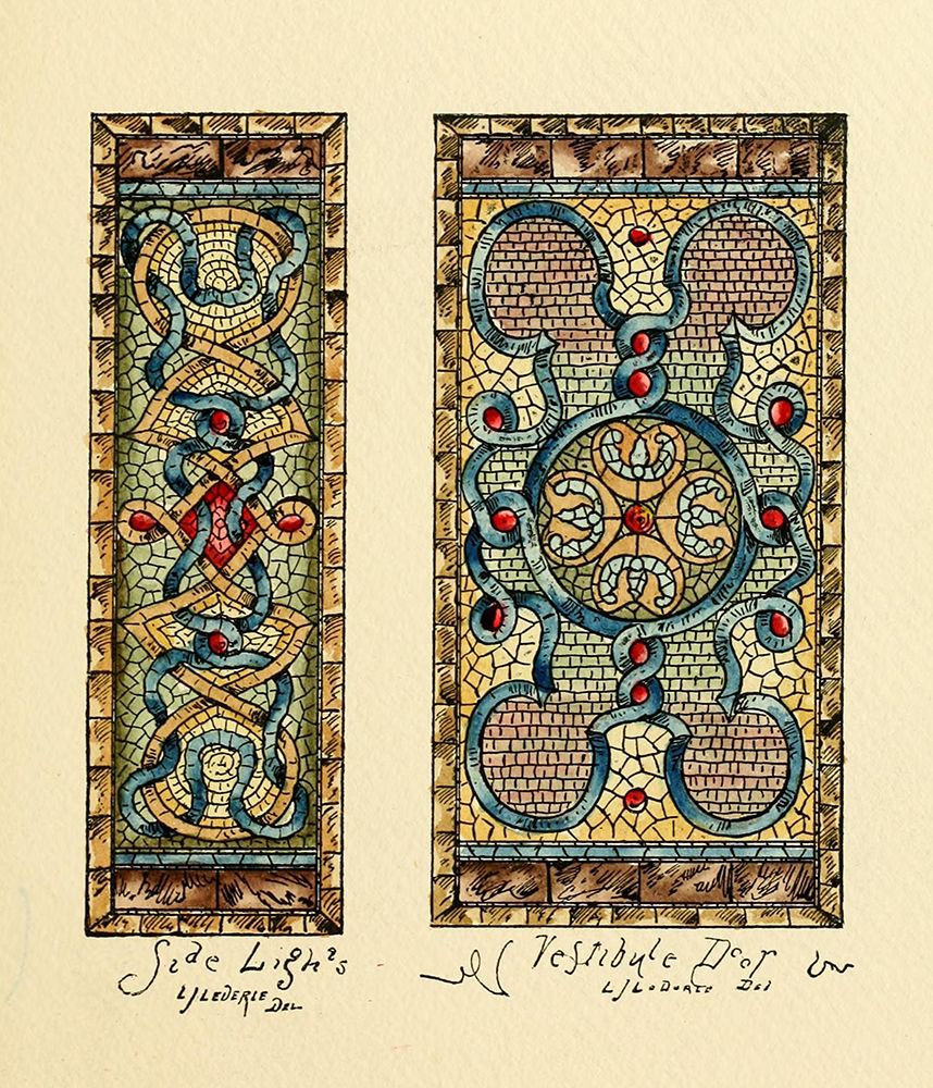 Belcher Mosaic Glass 1886 - 33 design by LJ Lederie