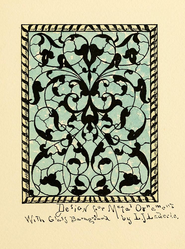 Belcher Mosaic Glass 1886 - 37 design by LJ Lederie