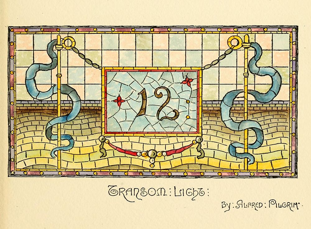 Belcher Mosaic Glass 1886 - 42 design by Alfred Pilgrim
