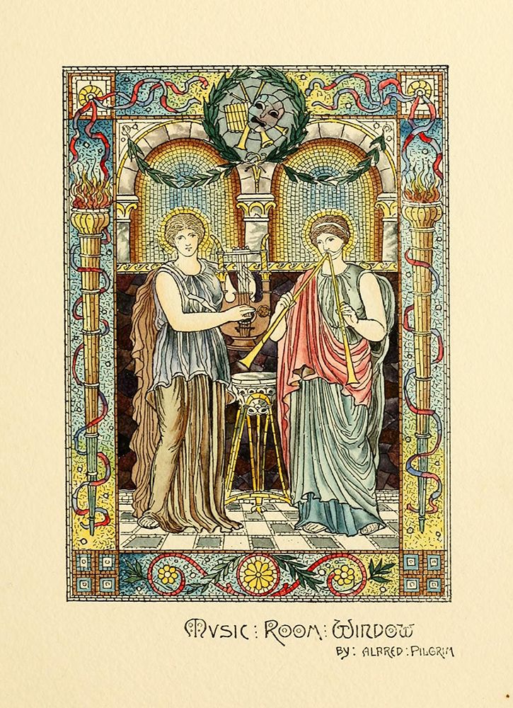 Belcher Mosaic Glass 1886 - 51 design by Alfred Pilgrim