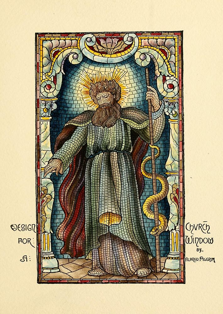 Belcher Mosaic Glass 1886 - 53 design by Alfred Pilgrim