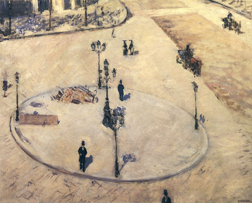 A Traffic Island, Boulevard Haussman ca 1880