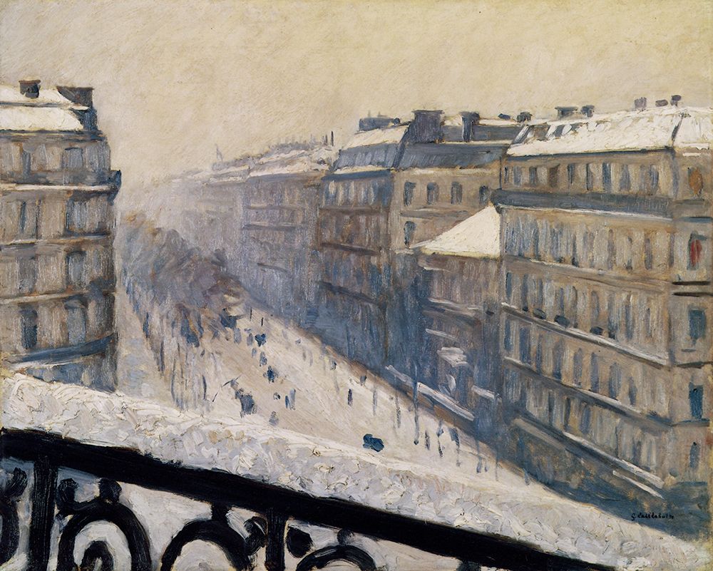Boulevard Haussmann, Snow 1880