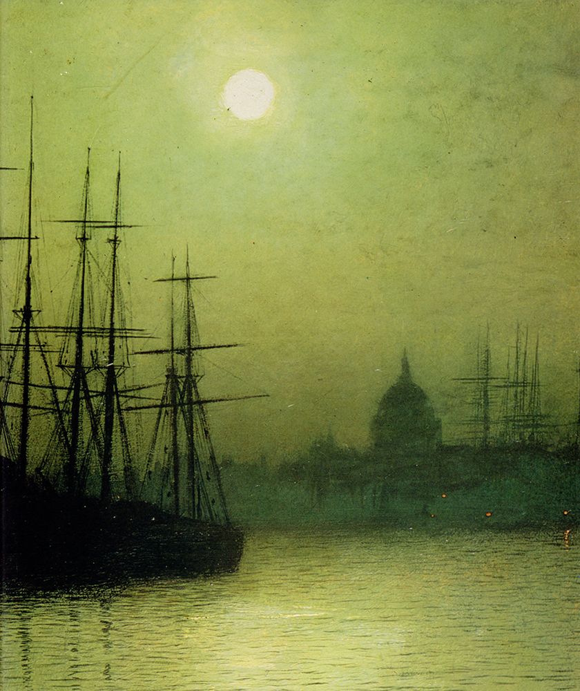 Nightfall Down the Thames detail 1880