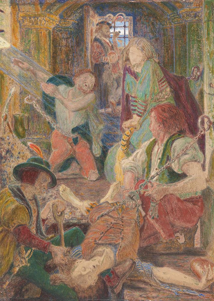 The Prisoner of Chillon Entreating his Jailors 1858