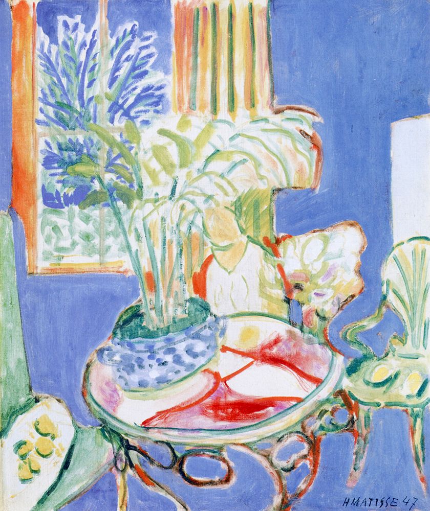 Small Interior in Blue 1947