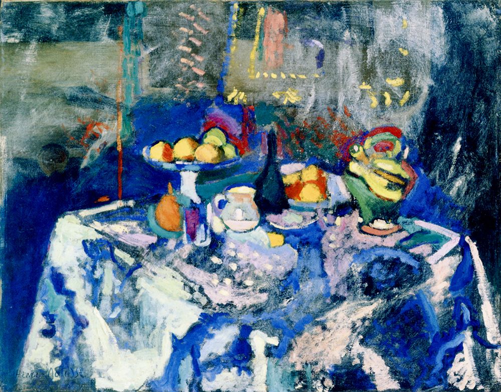 Still Life with Blue Tablecloth 1905