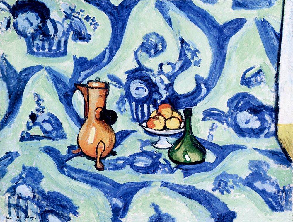 Still Life with Blue Tablecloth 1909