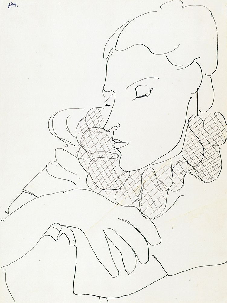 Woman with Checked Collar 1938