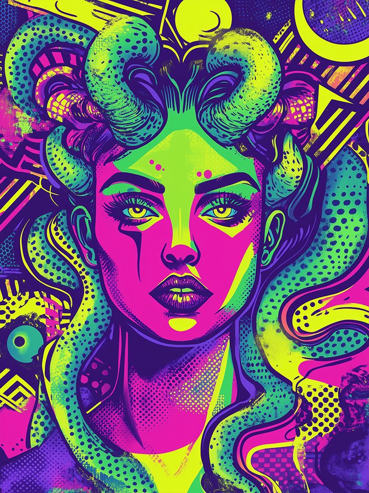 Medusa Pop Art XV