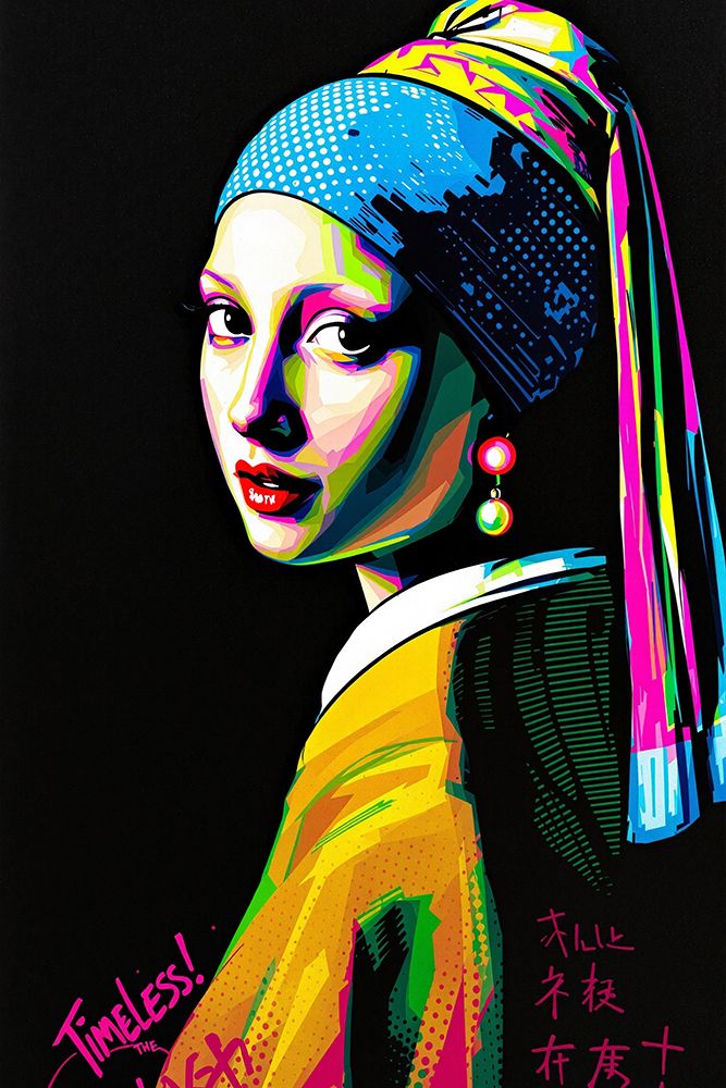 Girl with a Pearl Earring Pop Art XII