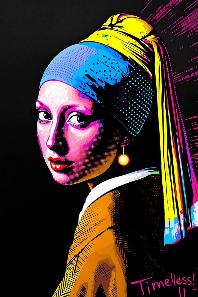 Girl with a Pearl Earring Pop Art XIV