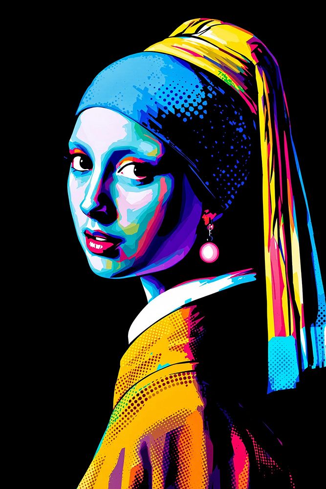 Girl with a Pearl Earring Pop Art XVI