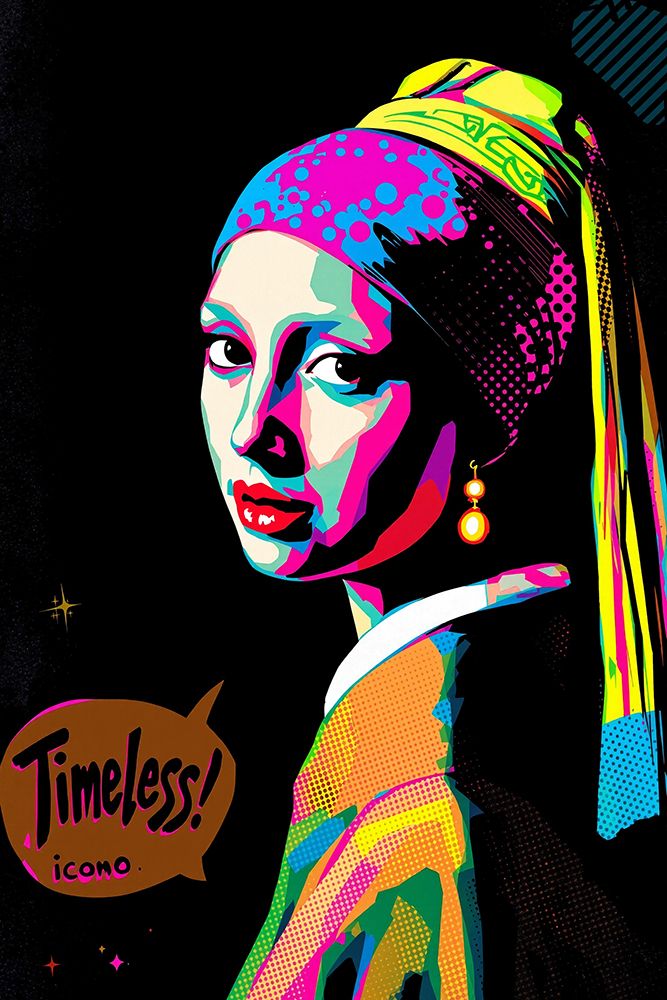Girl with a Pearl Earring Pop Art XVII
