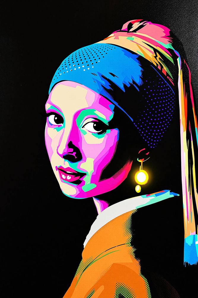 Girl with a Pearl Earring Pop Art XVIII