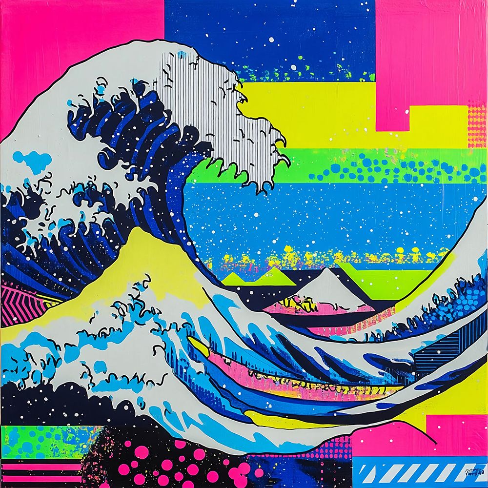 The Great Wave Pop Art XI