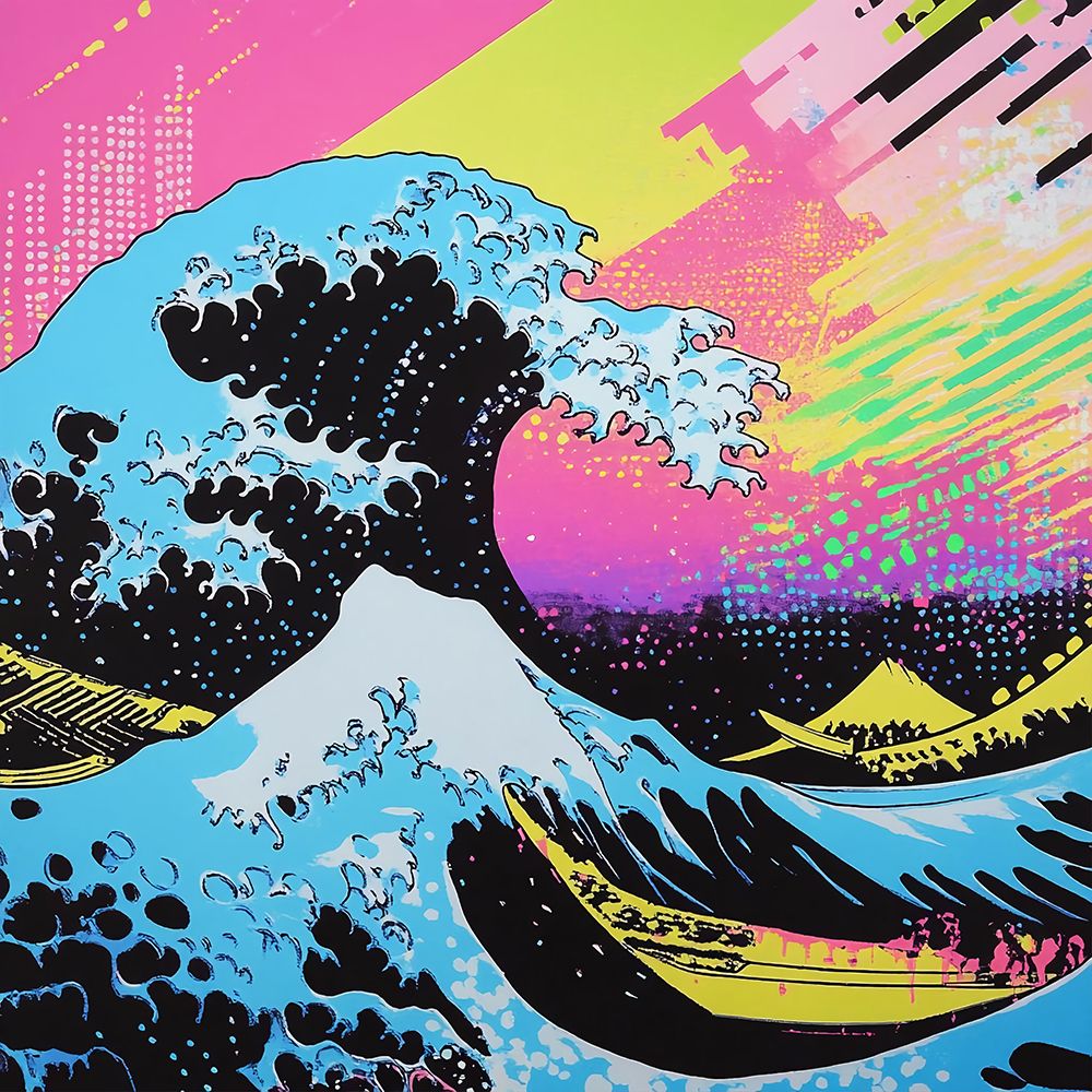 The Great Wave Pop Art XVI