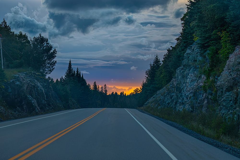 Highway 60 Algonquin Park at Sunset