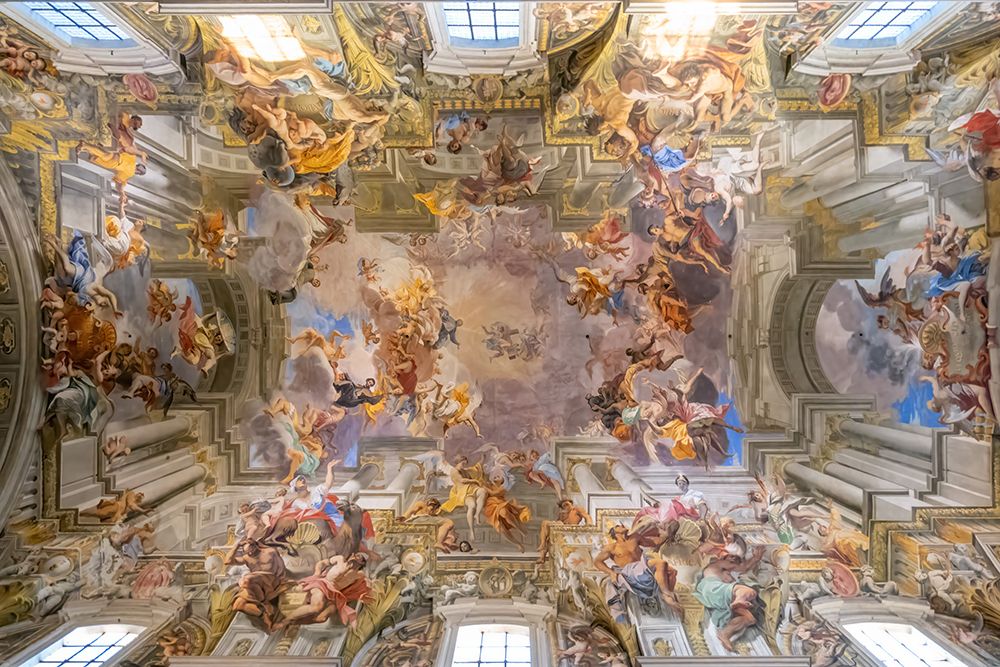 Italy, Rome fresco titled The Apotheosis of Saint Ignatius