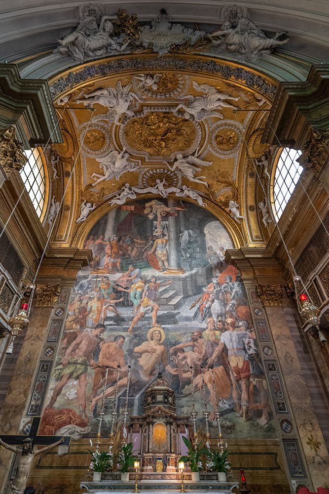 Italy, Rome Saint Lawrences martyrdom, church San Lorenzo in Panisperna