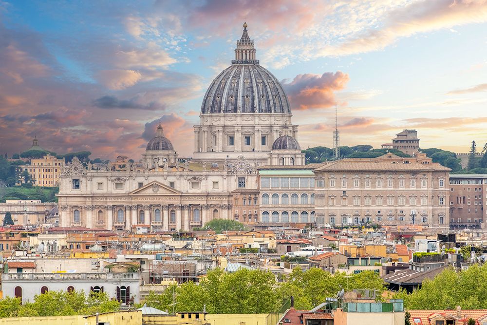 Italy, Rome St. Peters Basilica in Vatican City