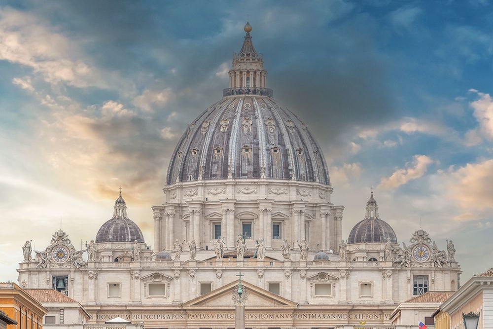 Italy, Rome St. Peters Basilica located in Vatican City I